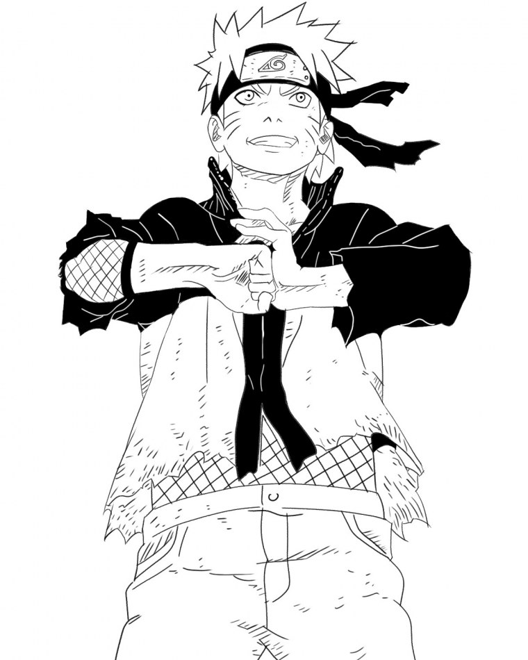 Карин Узумаки раскраска