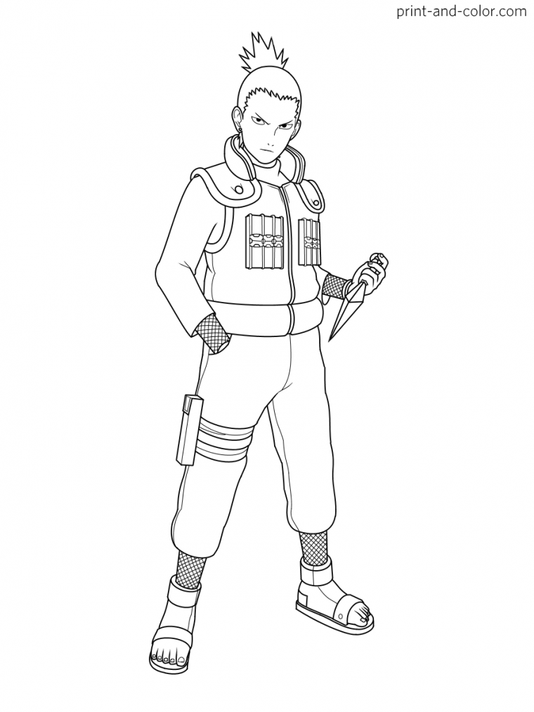 Раскраска Какаси Хатакэ в полный рост