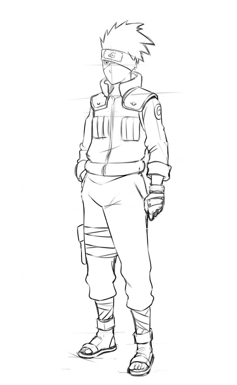 Наруто раскраски красивые