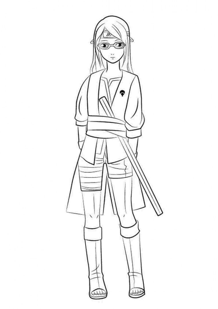 Наруто и Саске разукрашка