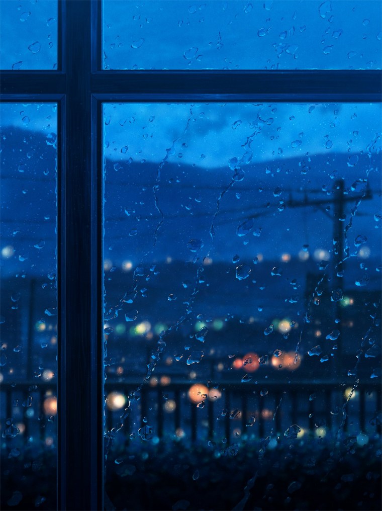 Отражение неба в окне