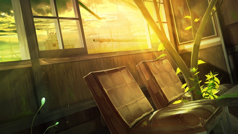 Аниме вид из окна