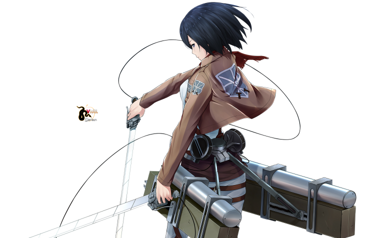 Аниме атака титанов персонажи Микаса