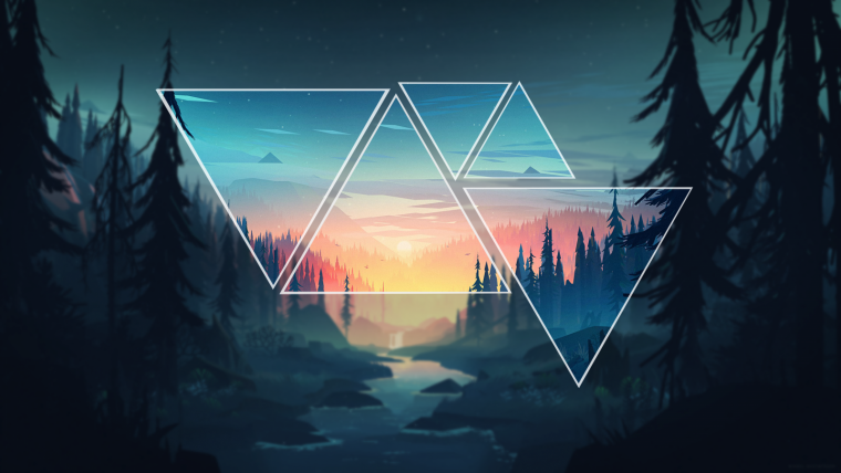 Отражение космоса в зеркале