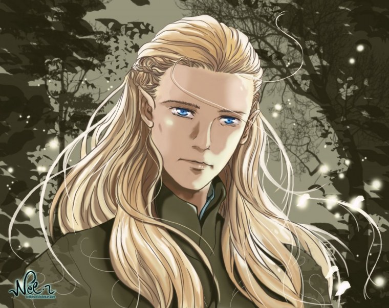 Орландо Блум Эльф портрет