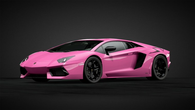 Машина ламбп матовая розовая