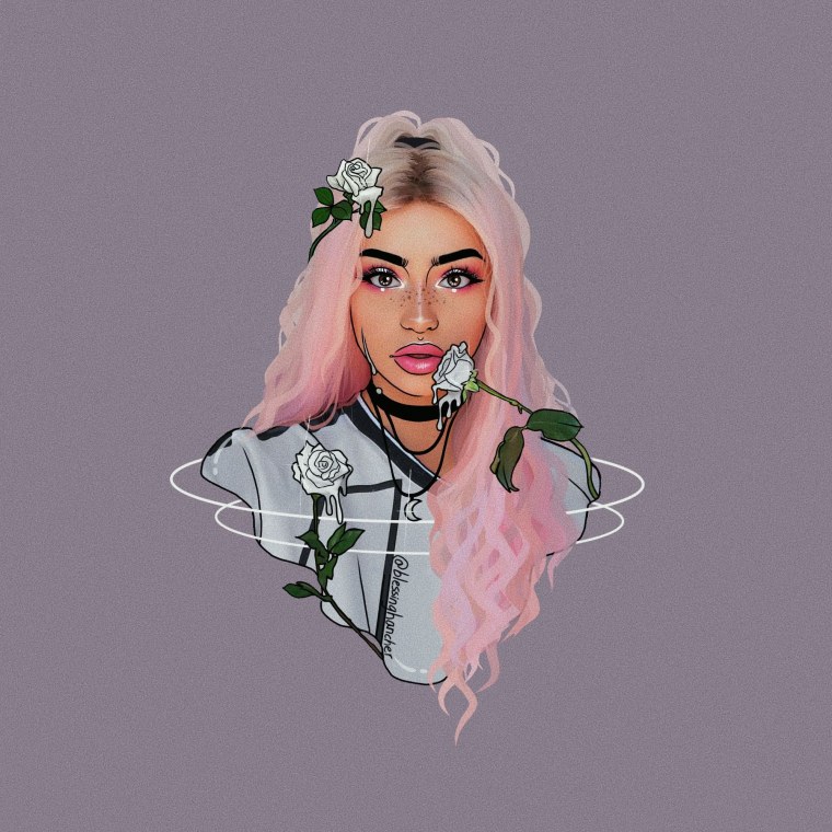 Инстасамка 2021 с красными волосами