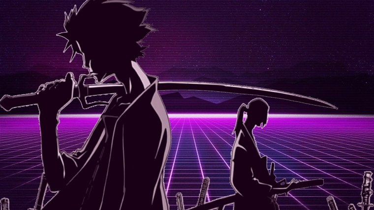 Неоновый Самурай обои