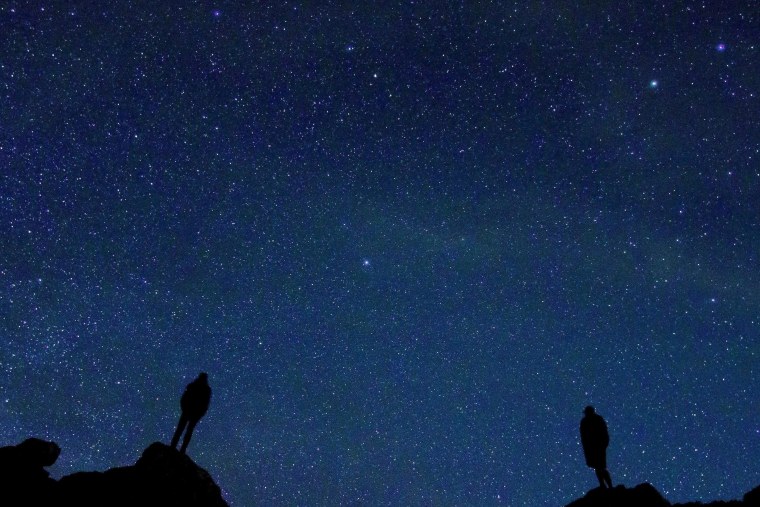 Ночное небо со звездами