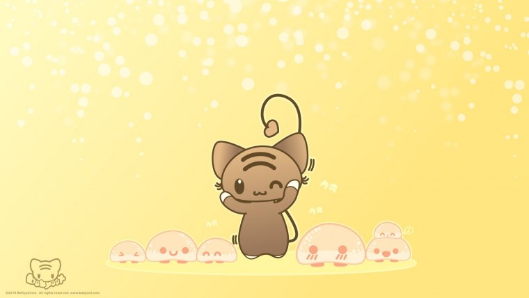 Котик на розовом фоне