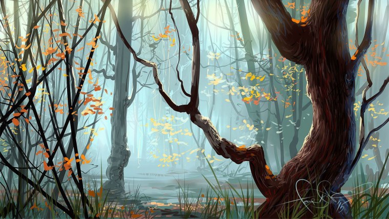 Сказочный осенний лес