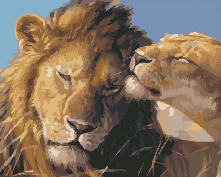 Львица рисунок