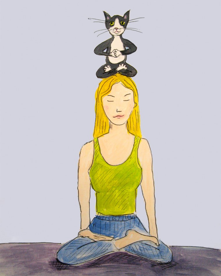 Медитация иллюстрация