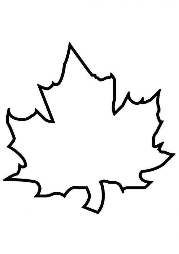 Лист клена трафарет