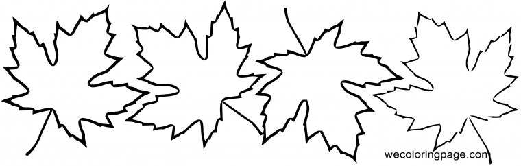 Осенний листок раскраска