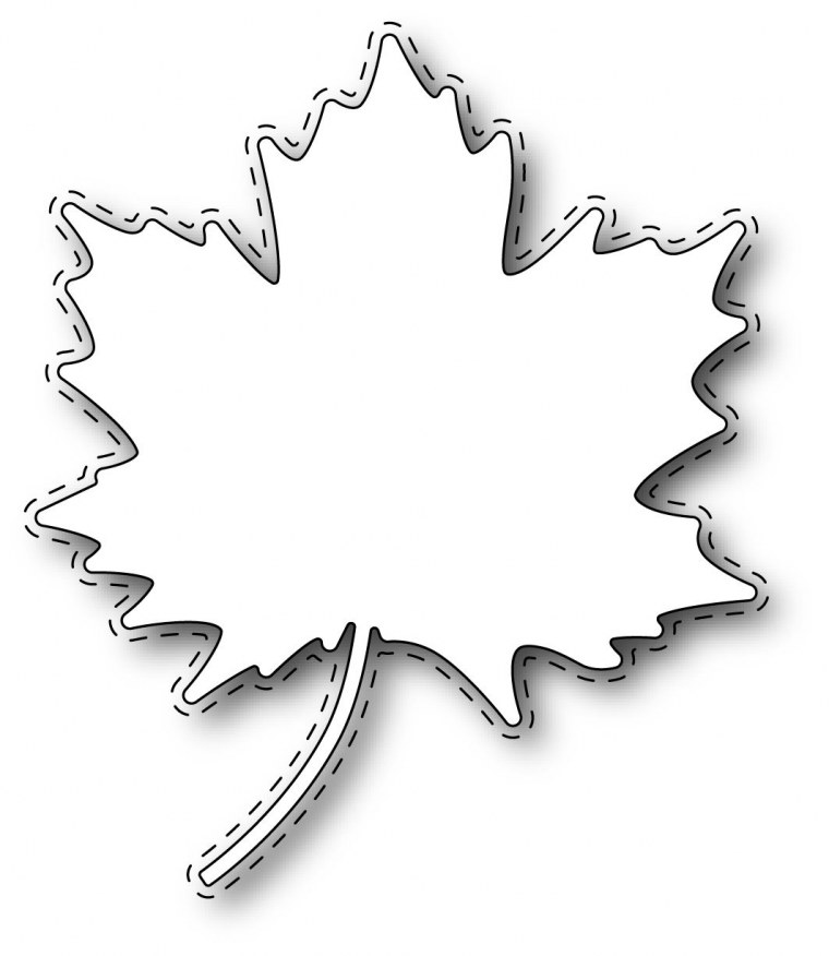 Кленовый лист Канада вектор контур