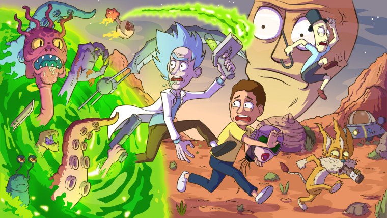 Рик из мультика