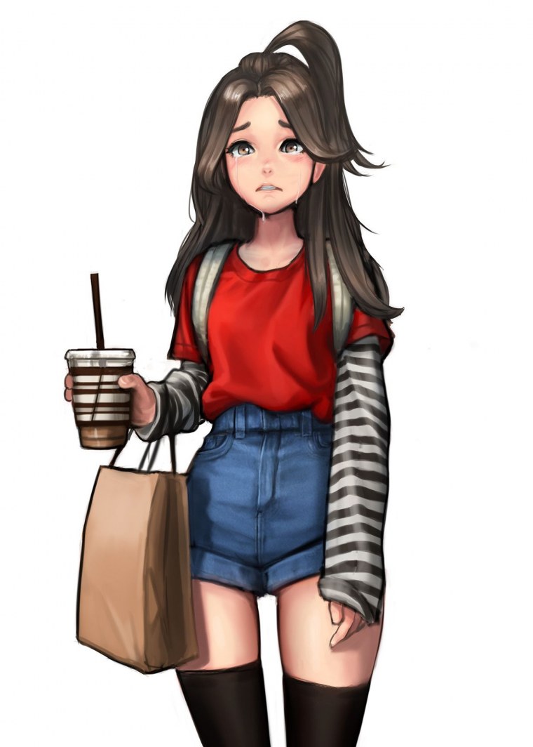 Наброски в стиле аниме