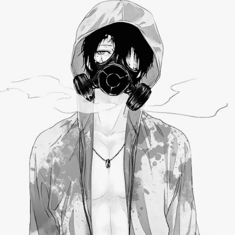 Аниме персонажи в масках