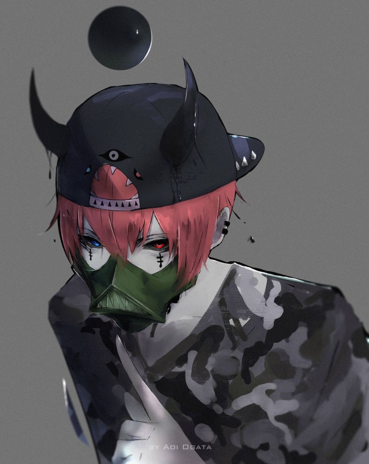 Аниме персонажи в масках