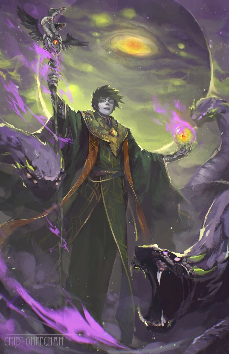 Эльф темный маг ДНД