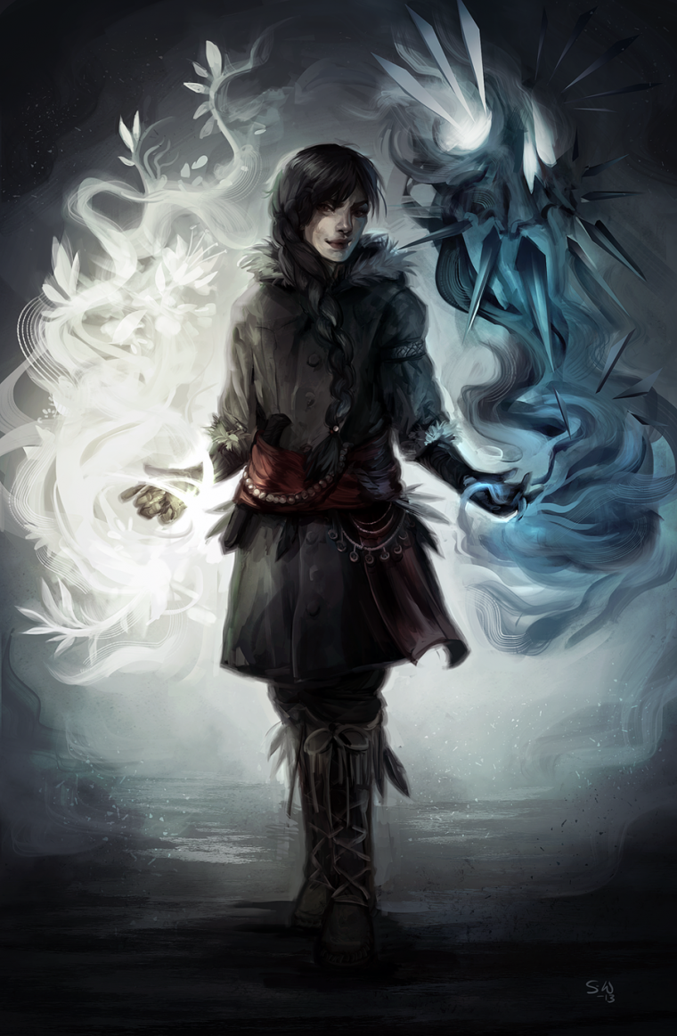 Фэнтези парень маг