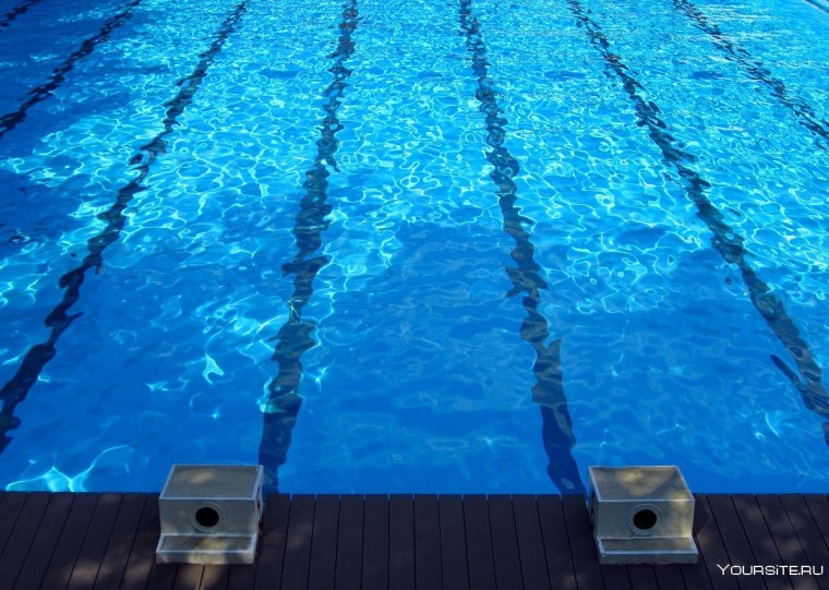 Бассейн синий