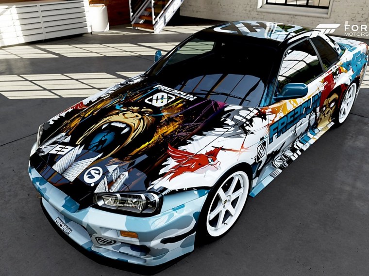 Nissan Skyline GTR r34 аэрография