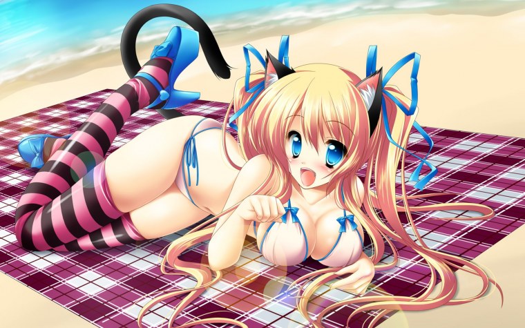 Аниме девушки с ушками и хвостиком