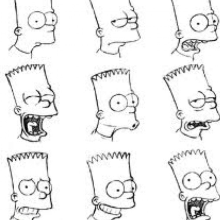 Барт симпсон в татухах