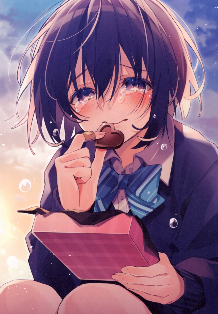 Аниме девушка плачет