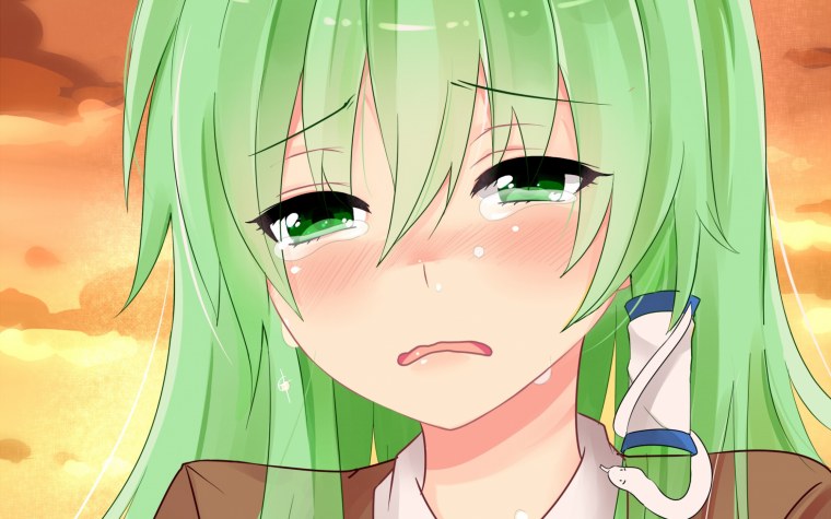 Аниме девушка плачет