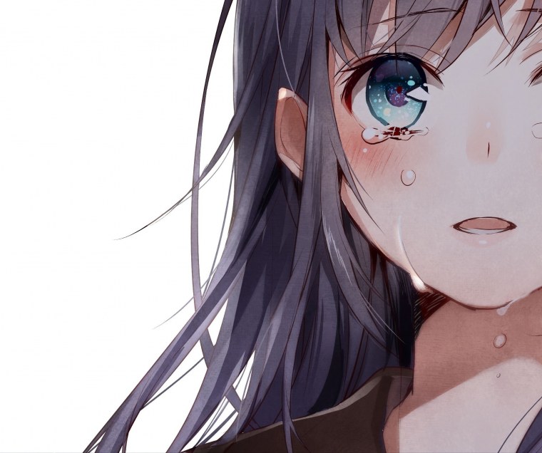 Девушка в шарфе арт