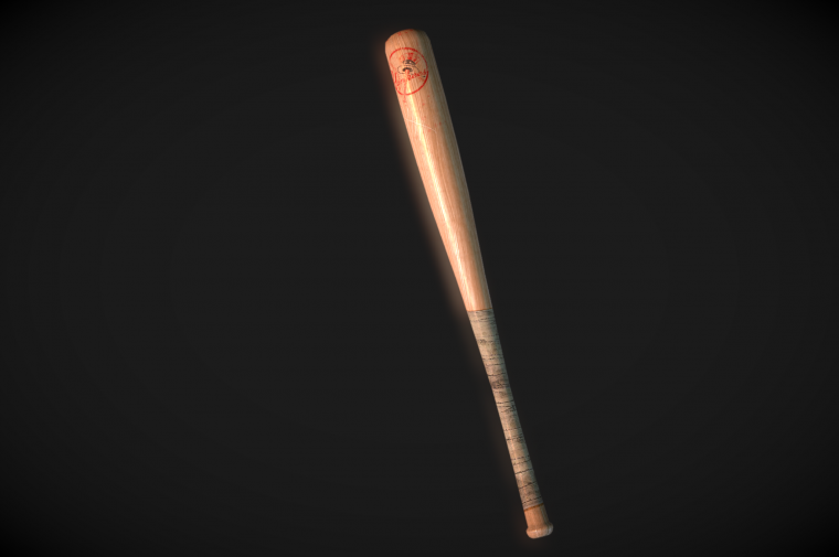 Бейсбольная бита арт