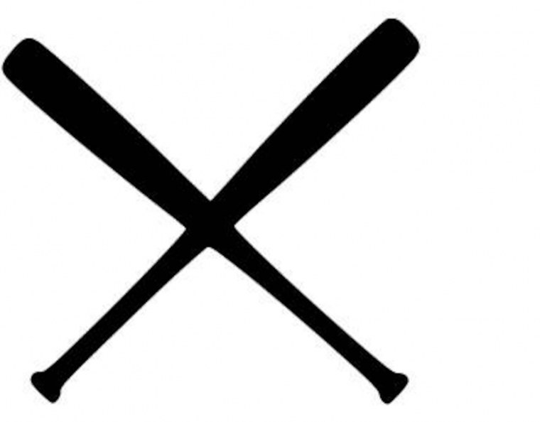 Две биты перекрещенные