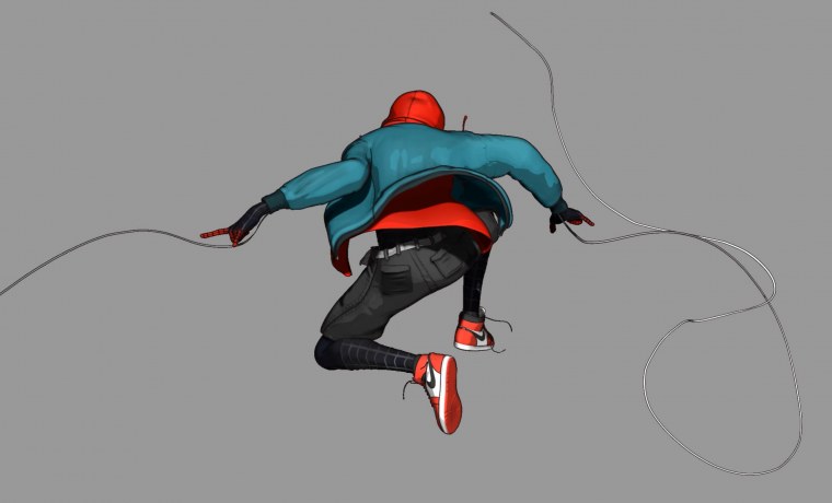 Человек паук Майлз Моралес рисовать