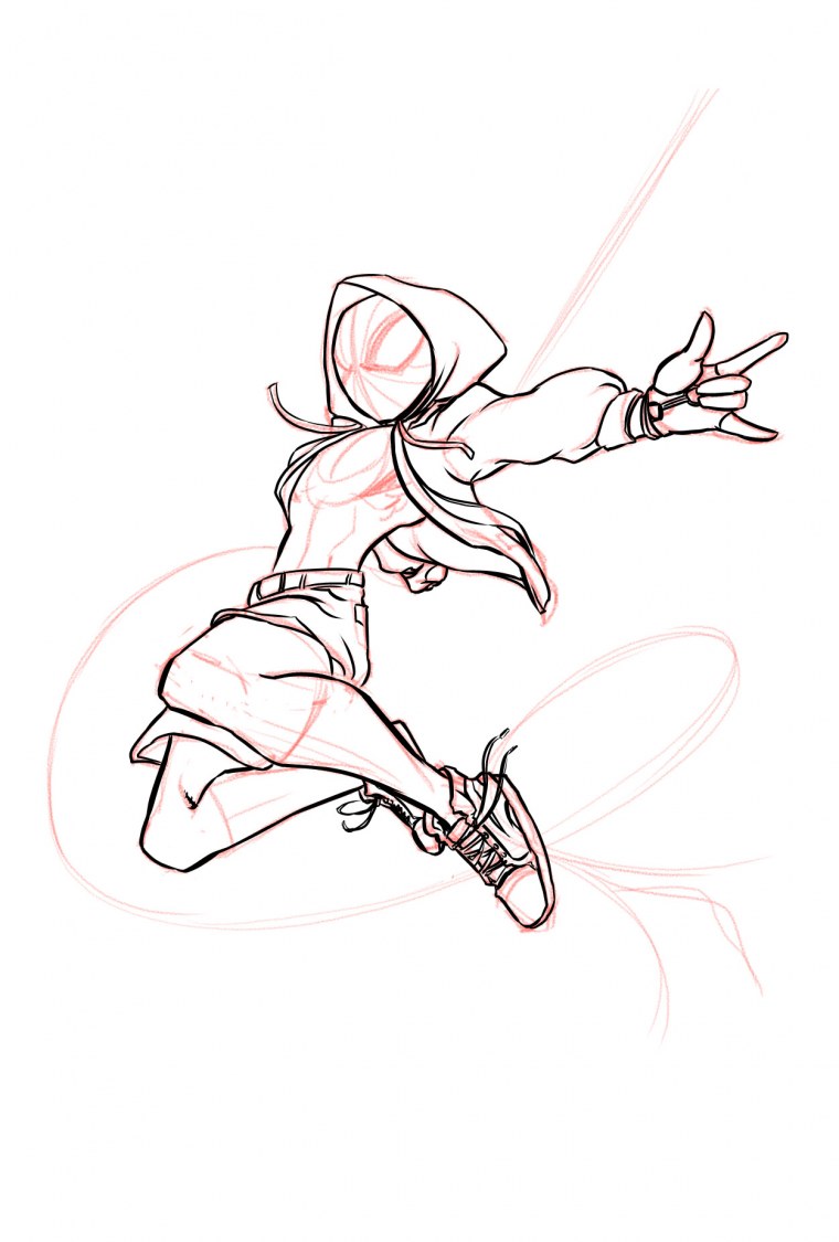 Скетчбук Майлз Моралес