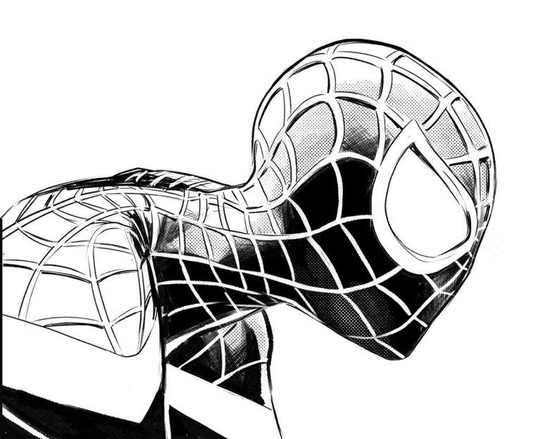 Человек-паук Майлз Моралес рисунок