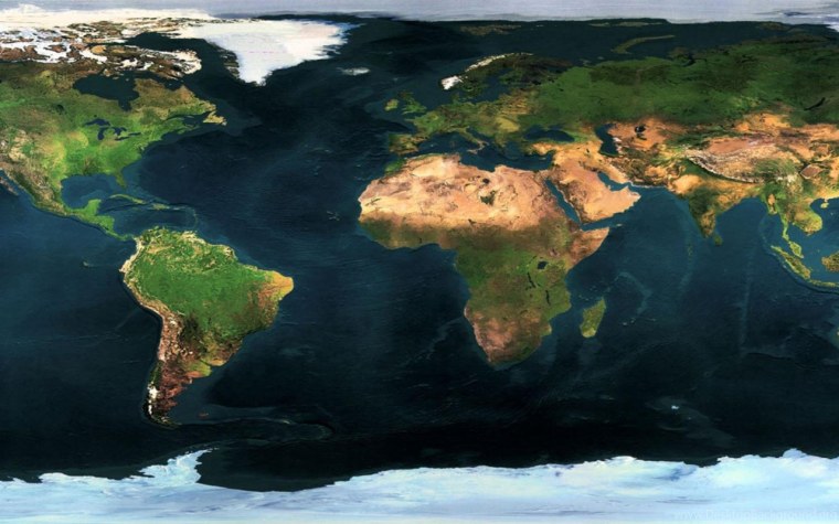 Ночная карта земли из космоса