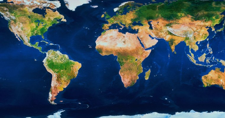 Поверхность земли из космоса