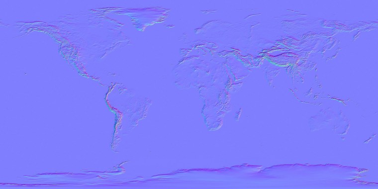 Карта земли ночью