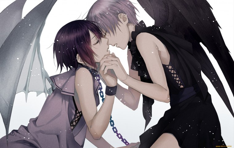 2к обои аниме девушки