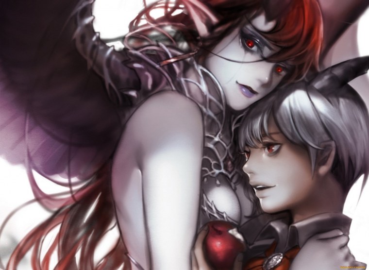 Картинки на рабочий стол фантастика ангел и демон любовь