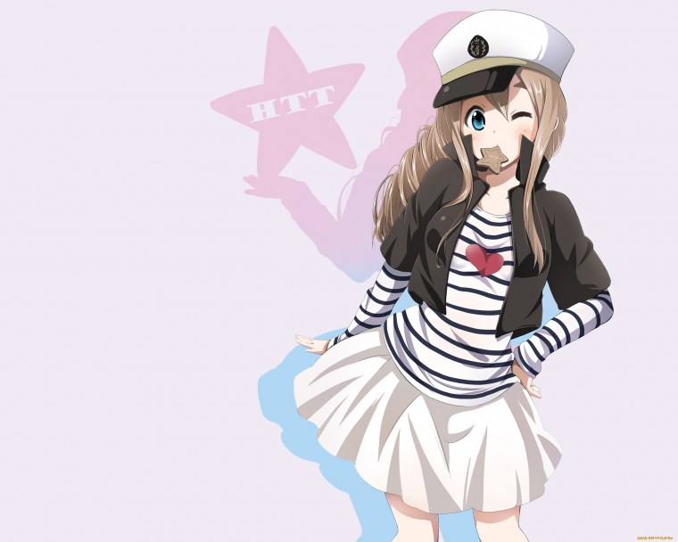 Аниме девочка в кепке