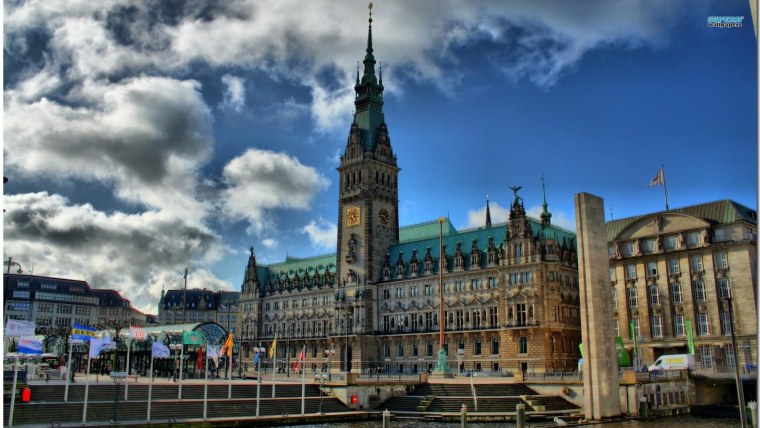 Гамбург Германия ратуша