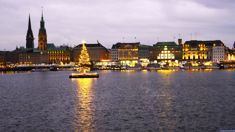 Мост через Эльбу в Гамбурге