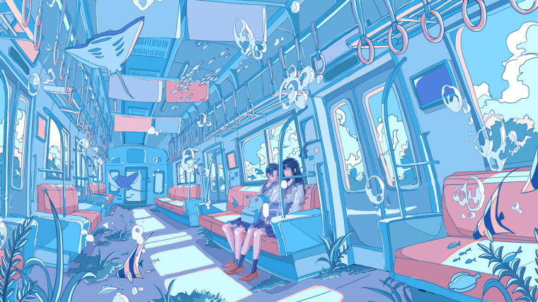 Обои на рабочий стол аниме Эстетика