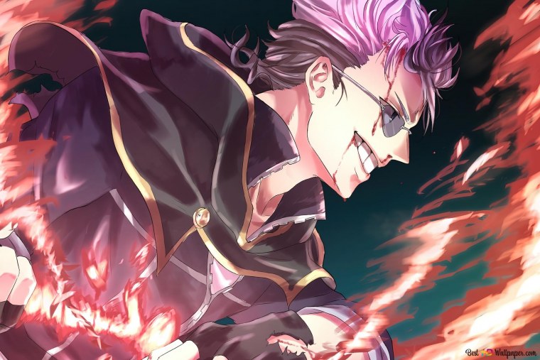 Аниме чёрный Клевер демон