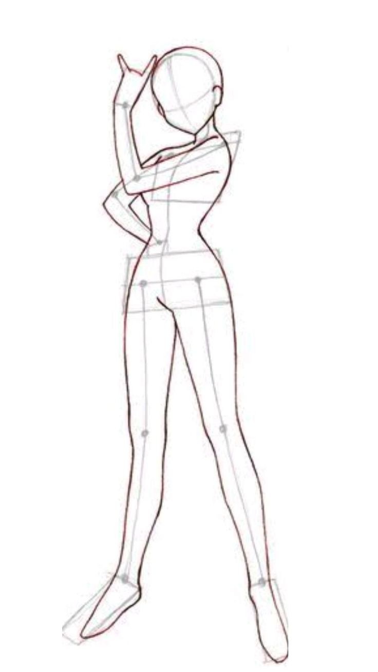 Тело девушки для рисования