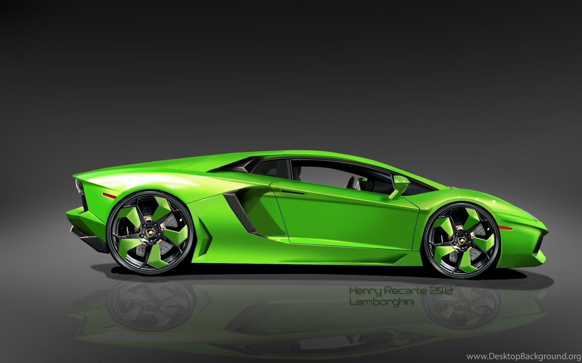 Lamborghini Aventador 4Рє Green